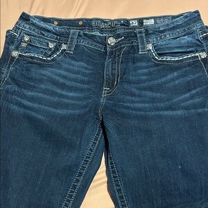 Miss Me Dark Blue Boot Cut Jeans